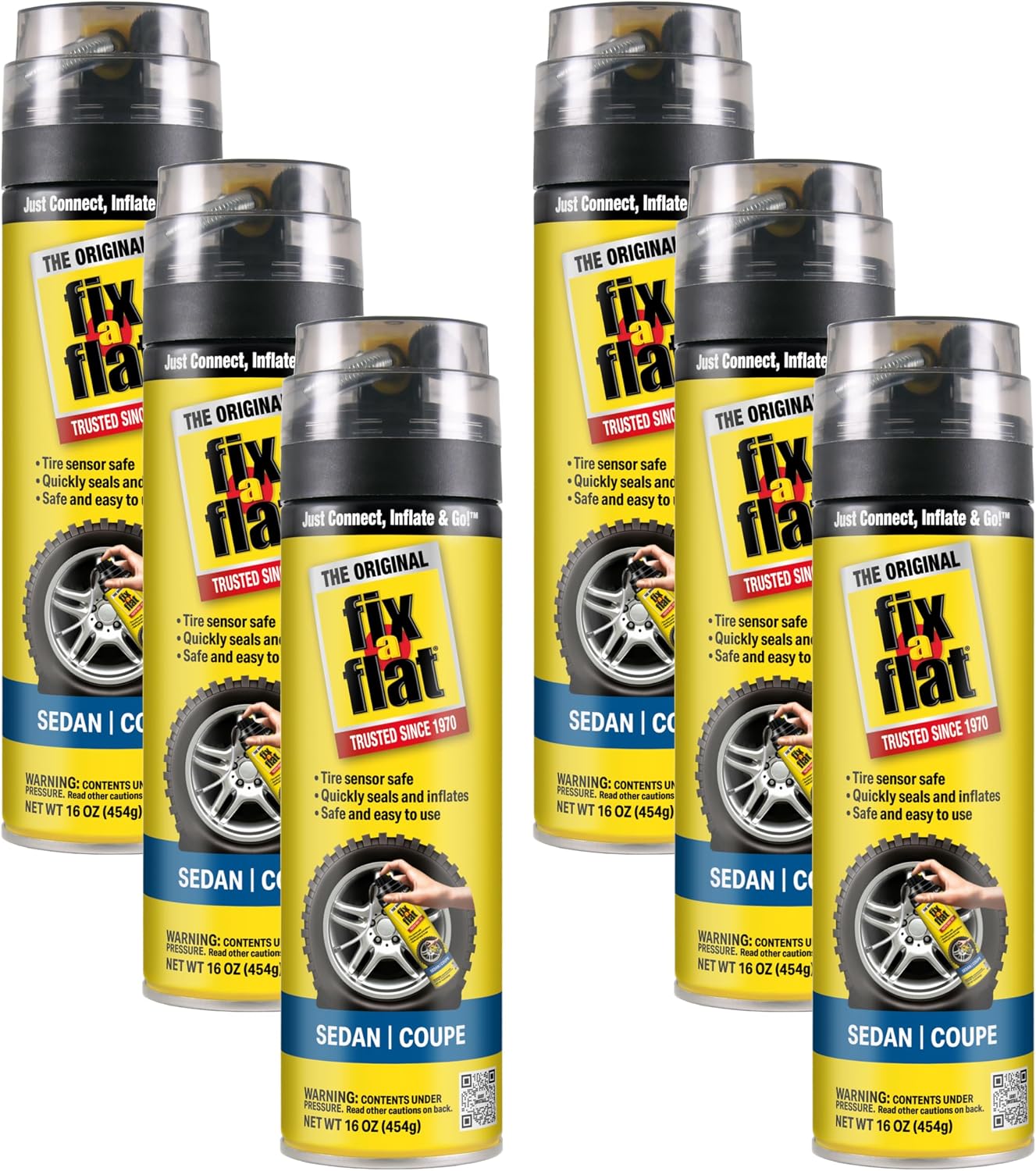 Fix-A-Flat Tire Repair, 16 oz, 2-Pack | Emergency Use | Eco-Friendly Formula | For Standard Tires | Universal Fit