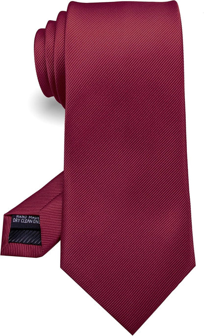 RBOCOTT Solid Color Tie Formal Necktie for Men