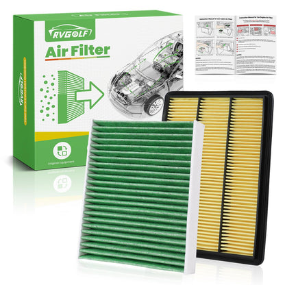 Engine+Cabin Air Filter Fit for 2014-2020 Rogue, 2017-2022 Rogue Sport