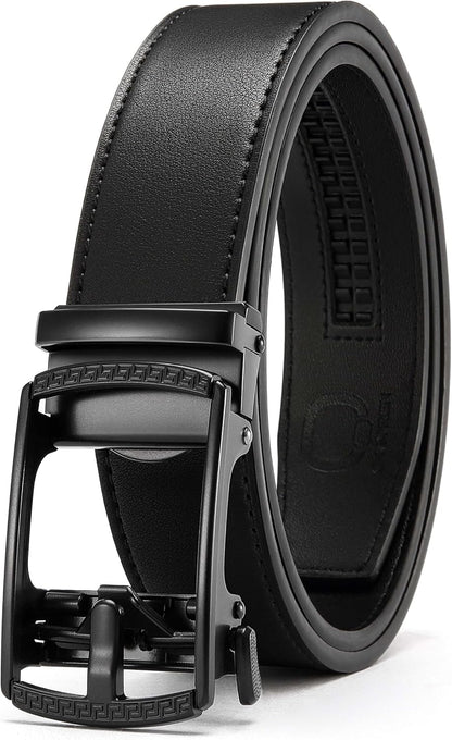 CHAOREN Men's Leather Ratchet Belt - Customizable Fit (35mm)