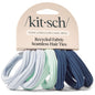 Kitsch Elastic Hair Ties No Damage | Stretchable Hair Bands - Neutral 12pcs