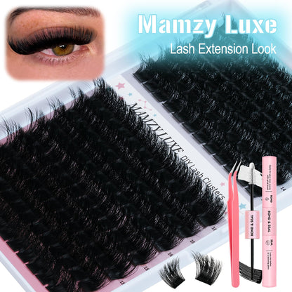 Lash Clusters Wispy 100D Eyelash Clusters 10-18mm Fluff Cluster Eyelash Extensions D Curl No Plastic Feel Individual Lashes Extension 204 Pcs Versatile False Eyelashes Clusters