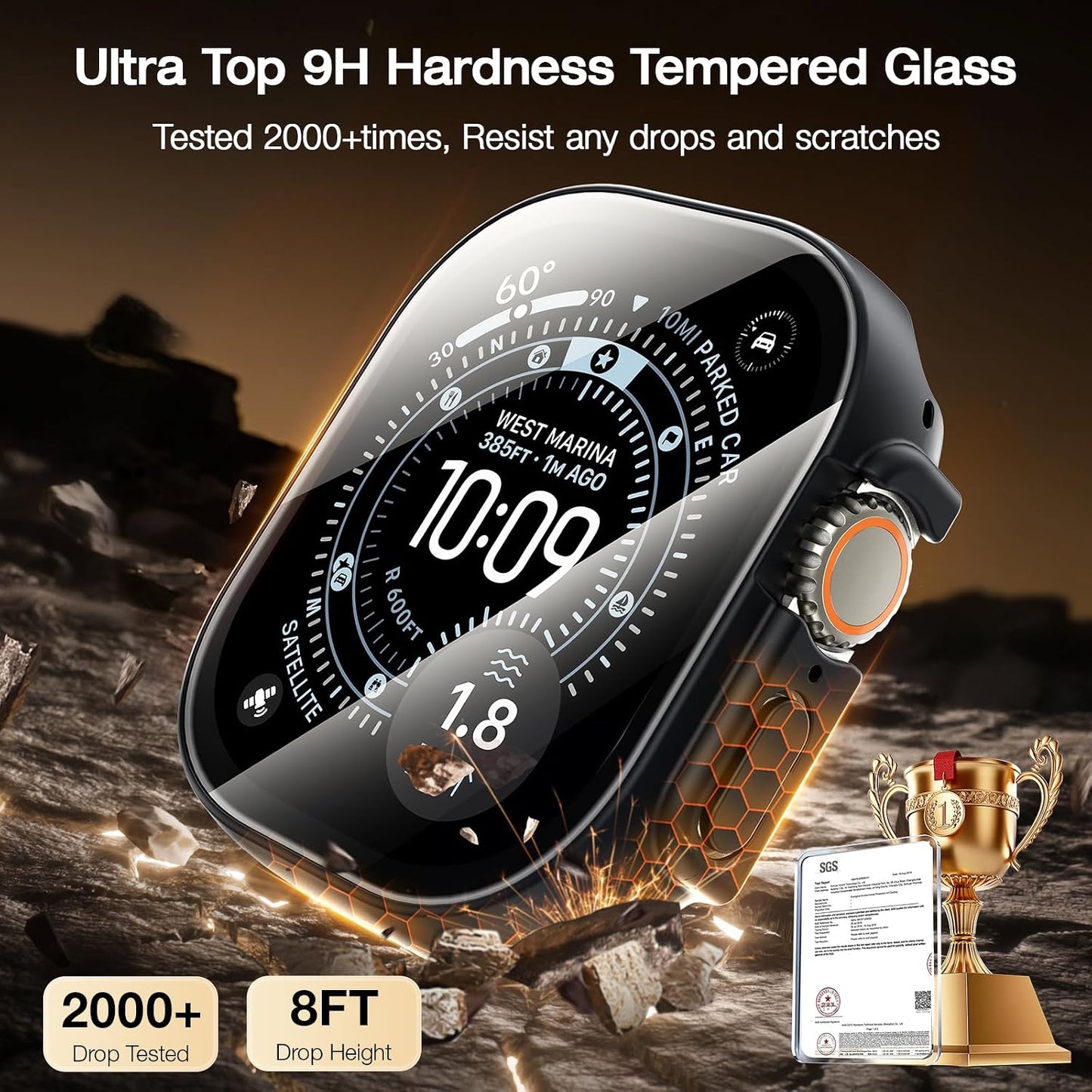 LK 3 Pack for Apple Watch Ultra/Ultra 2 / Ultra 3 Screen Protector 49mm