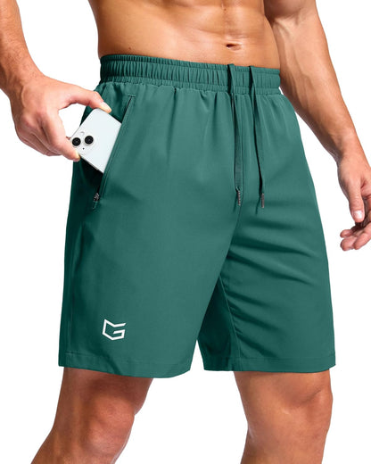 G Gradual Men's Athletic Running Shorts with 2 Zipper Pockets 7"/ 5"/ 9"