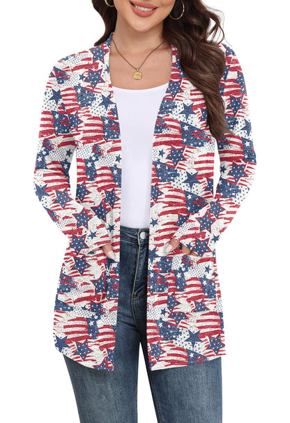 Yincro Women Lightweight Cardigan Long Sleeve Open Front with Pockets S-3XL