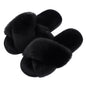 Evshine Memory Foam Fuzzy House Slippers for Women