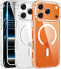 FNTCASE for iPhone 17 Pro Case Clear Magnetic with Screen Protector