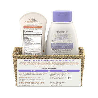 Aveeno Baby Welcome Little One Gift Set, Baby Essentials Set, 5 Items