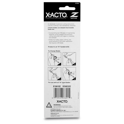 X-ACTO #1 Z-Series Precision Utility Knife, Metal, Silver, Aluminum Handle, Includes Safety Cap - For Precise, Fine Cuts