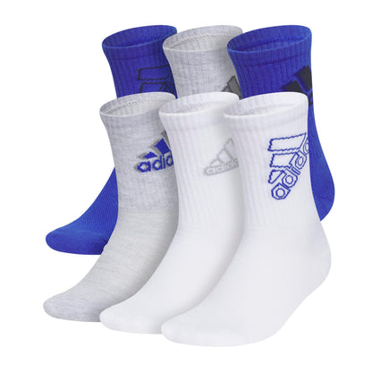 adidas Kids Athletic Cushioned 6-Pack Crew (Little Kid/Big Kid/Adult)