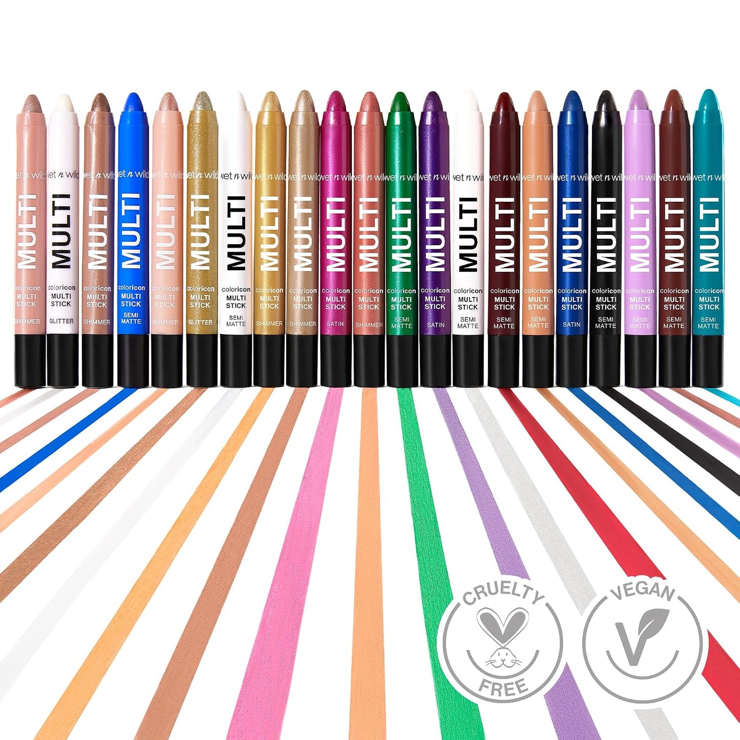 wet n wild Color Icon Cream Eyeliner Eyeshadow Multi-Stick, Moisturizing, Nourishing Velvety Cream-to-Powder Buildable & Blendable Formula, Cruelty-Free & Vegan - Brown Sugar