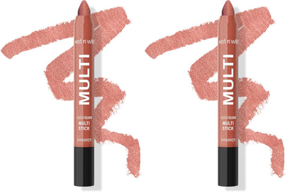 wet n wild Color Icon Cream Eyeliner Eyeshadow Multi-Stick, Moisturizing, Nourishing Velvety Cream-to-Powder Buildable & Blendable Formula, Cruelty-Free & Vegan - Brown Sugar