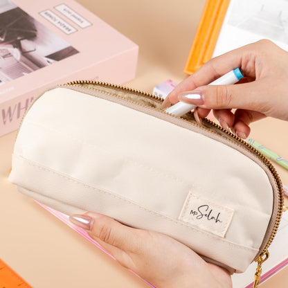 Mr. Pen- Wide-Opening Pencil Case, Triangle Design