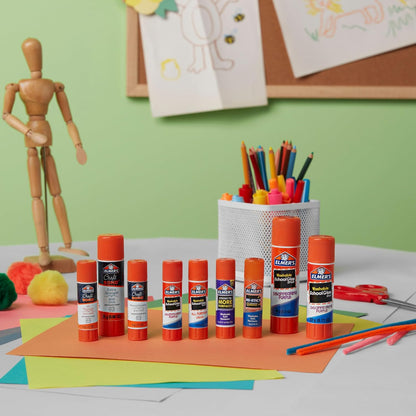 Elmer's Disappearing Purple School Glue Sticks, Washable, 22 Grams, 3 Count - Poster, Vision Board, Back to School Supplies, #1 Teacher Brand