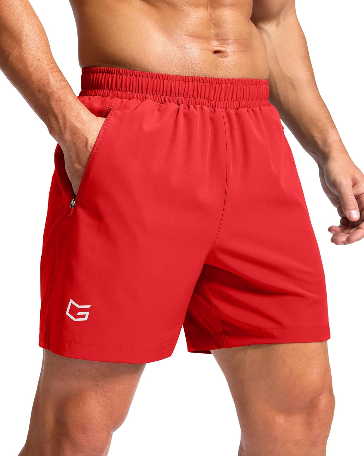 G Gradual Men's Athletic Running Shorts with 2 Zipper Pockets 7"/ 5"/ 9"