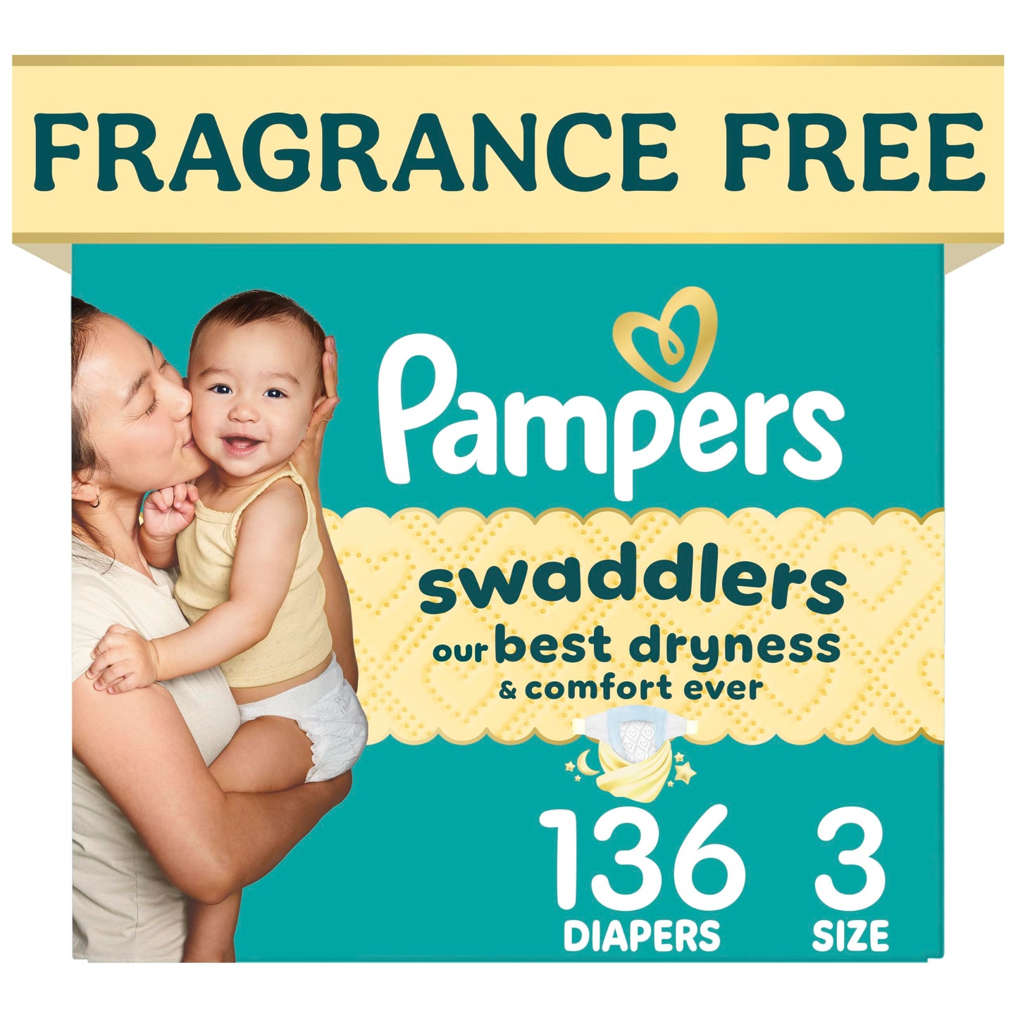 Pampers Swaddlers Baby Diapers, Size 5, 132 Count