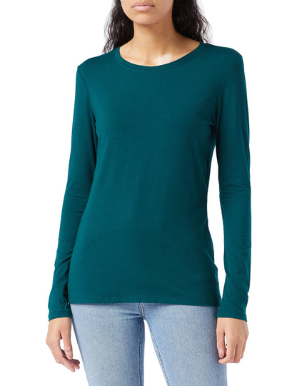 Amazon Essentials Women's Regular-Fit Long-Sleeve Crewneck T-Shirt