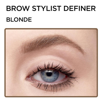 L'Oreal Paris Makeup Brow Stylist Definer Waterproof Eyebrow Pencil, Ultra-Fine Mechanical Pencil, Draws Tiny Brow Hairs and Fills in Sparse Areas and Gaps, Brunette, 0.003 Ounce (Pack of 2)