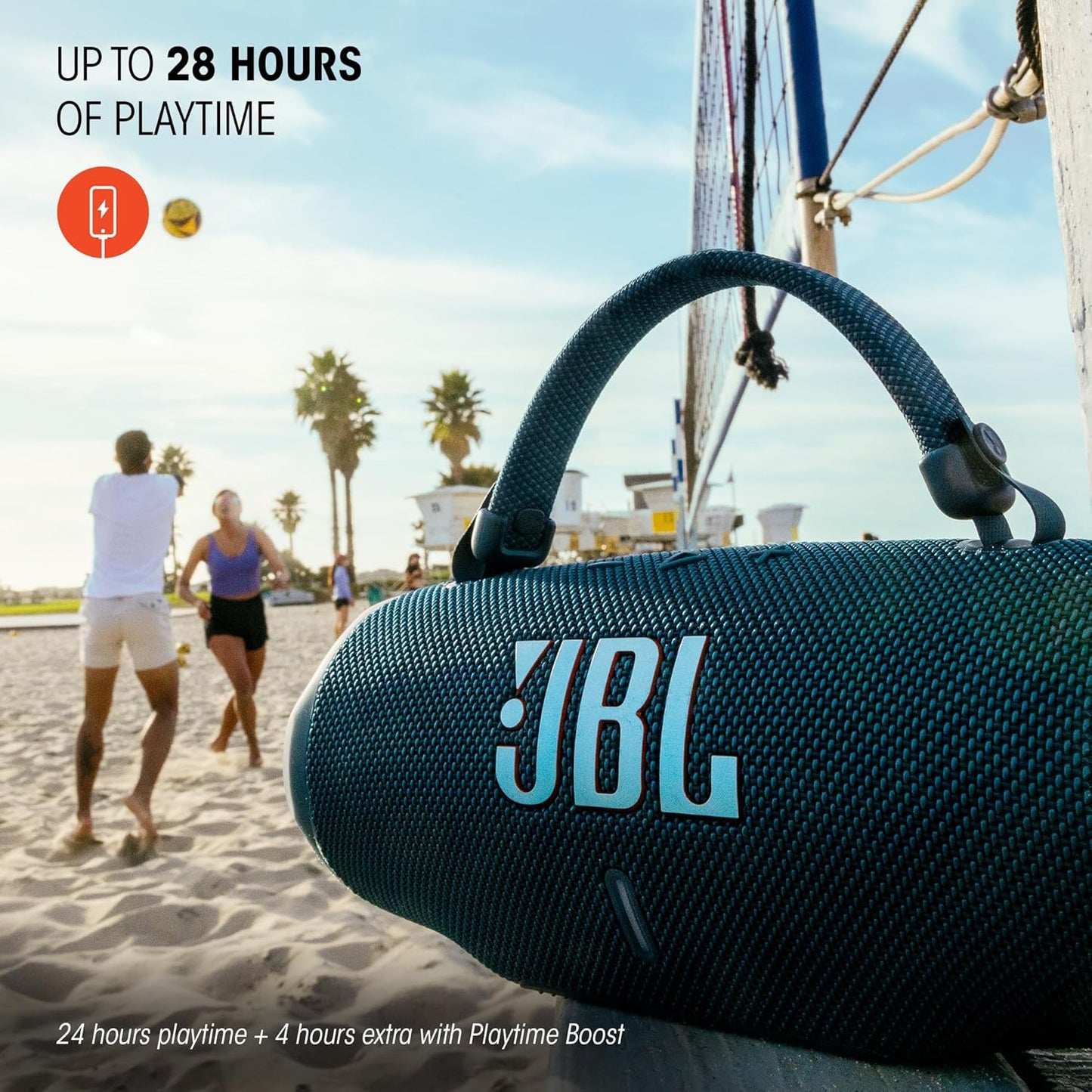 JBL Charge 6 Portable Bluetooth Speaker, Waterproof, Drop-Proof - Teal
