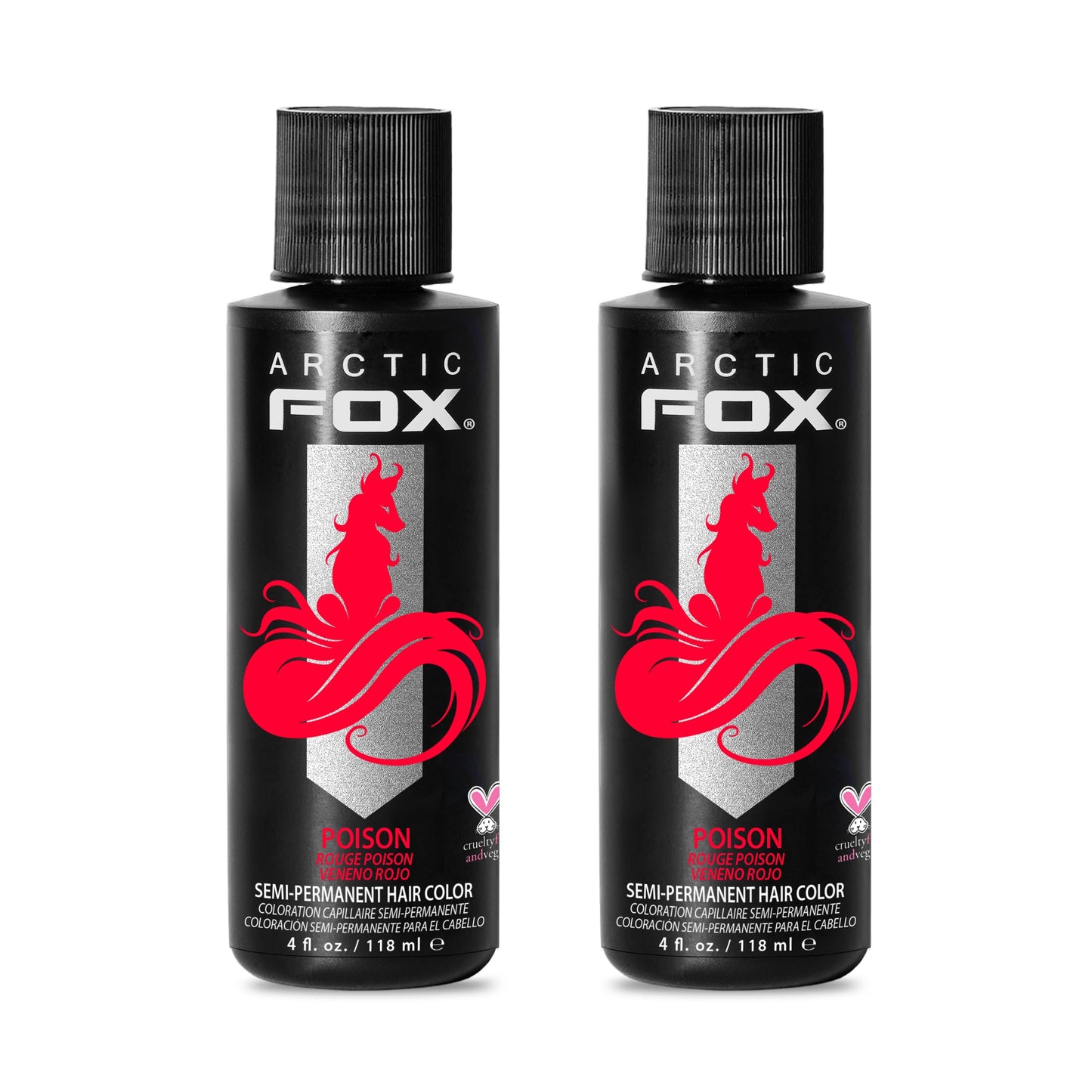 ARCTIC FOX Semi-Permanent Hair Dye - Sunset Orange, Vegan - 2 x 8 oz