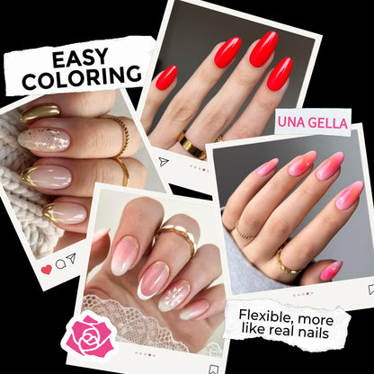 UNA GELLA 15g Nail Glue for Press On Nails with 20ml Nail Glue Remover Kit