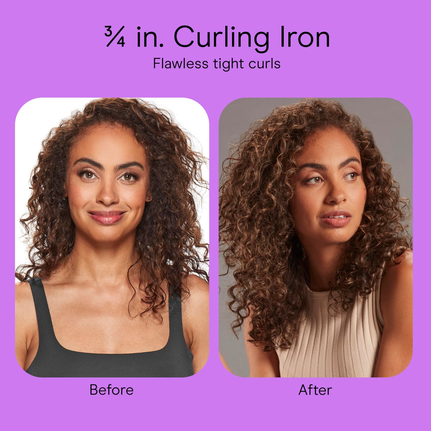 Conair Curling Iron, Double Ceramic, 1" Barrel, White/Rose Gold