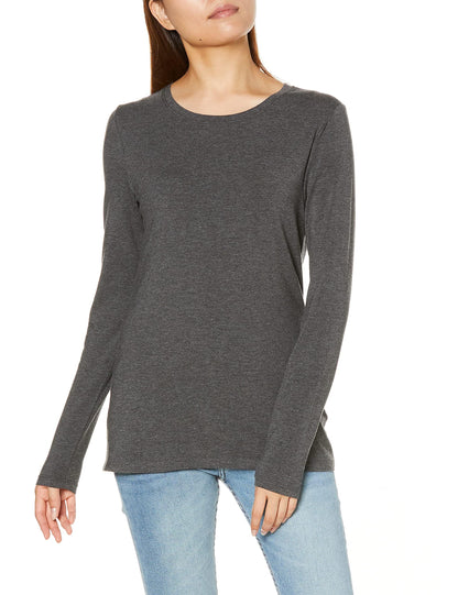 Amazon Essentials Women's Regular-Fit Long-Sleeve Crewneck T-Shirt