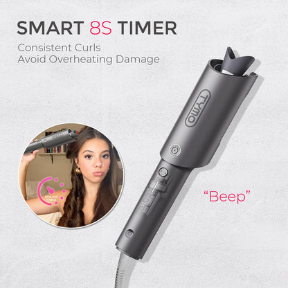 TYMO Automatic Rotating Curling Iron, TYMO CURLPRO Beach Waves Hair Curler