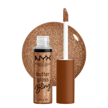 NYX PROFESSIONAL MAKEUP Butter Gloss, Non-Sticky Lip Gloss - Praline (Deep Nude)