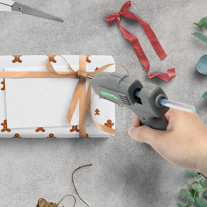 SHJADE Hot Glue Gun with 30 Glue Sticks, 20W Mini Hot Melt Gun Kit(White)