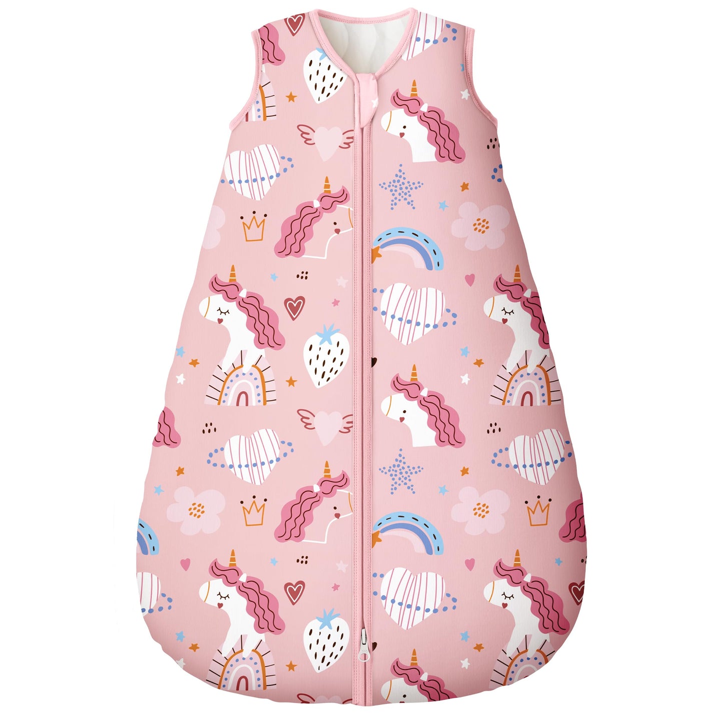 Yoofoss Baby Sleep Sack 0-6 Month 0.5TOG 100% Organic Cotton 2-Way Zipper