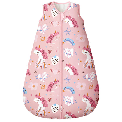 Yoofoss Baby Sleep Sack 0-6 Month 0.5TOG 100% Organic Cotton 2-Way Zipper