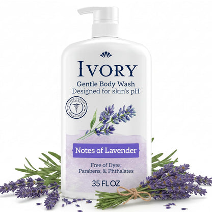 Ivory Body Wash Designed for the Whole Family, Jojoba Scent, 35 oz