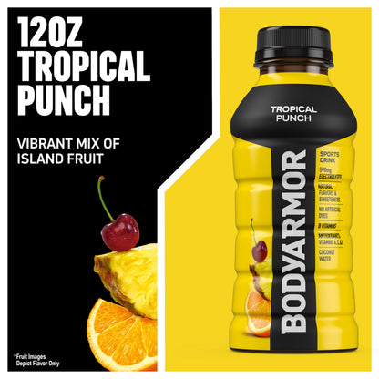 BODYARMOR Sports Drink, Strawberry Banana, Electrolyte Drink Hydration, 12 Fl Oz Bottles (8 Pack), Flavored Coconut Water with B Vitamins & Antioxidants