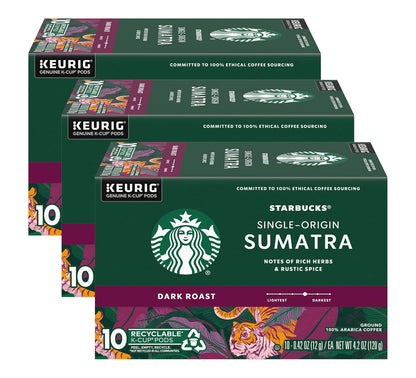 Starbucks K-Cup Coffee Pods, Dark Roast Hot or Iced Coffee, French Roast, 96 Keurig Pods