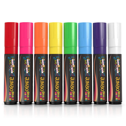 CHALKY CROWN Liquid Chalk Markers - Bold Chalkboard Markers - 8 Pack, 6mm