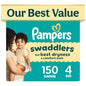 Pampers Swaddlers Baby Diapers, Size 5, 132 Count