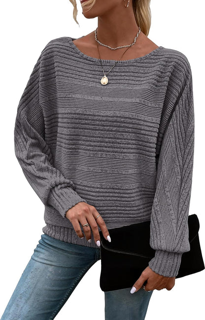 Long Sleeve Shirts for Women Tunic Tops Pullover Sweaters