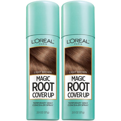 L'Oreal Paris Magic Root Cover Up Gray Hair Spray, 100% Gray Hair Coverage with Buildable, Lightweight, Transfer-Resistant, and Temporary Formula, Ammonia-Free, Dark Blonde, 2 oz (1 Count)
