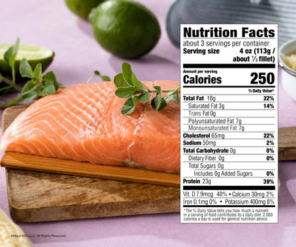 MOWI Atlantic Salmon 12oz, 2 Portions, Fresh Never Frozen