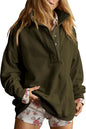 Gacaky Sweatshirt for Women Oversized Henley Neck Pullover Top Fall Outfits