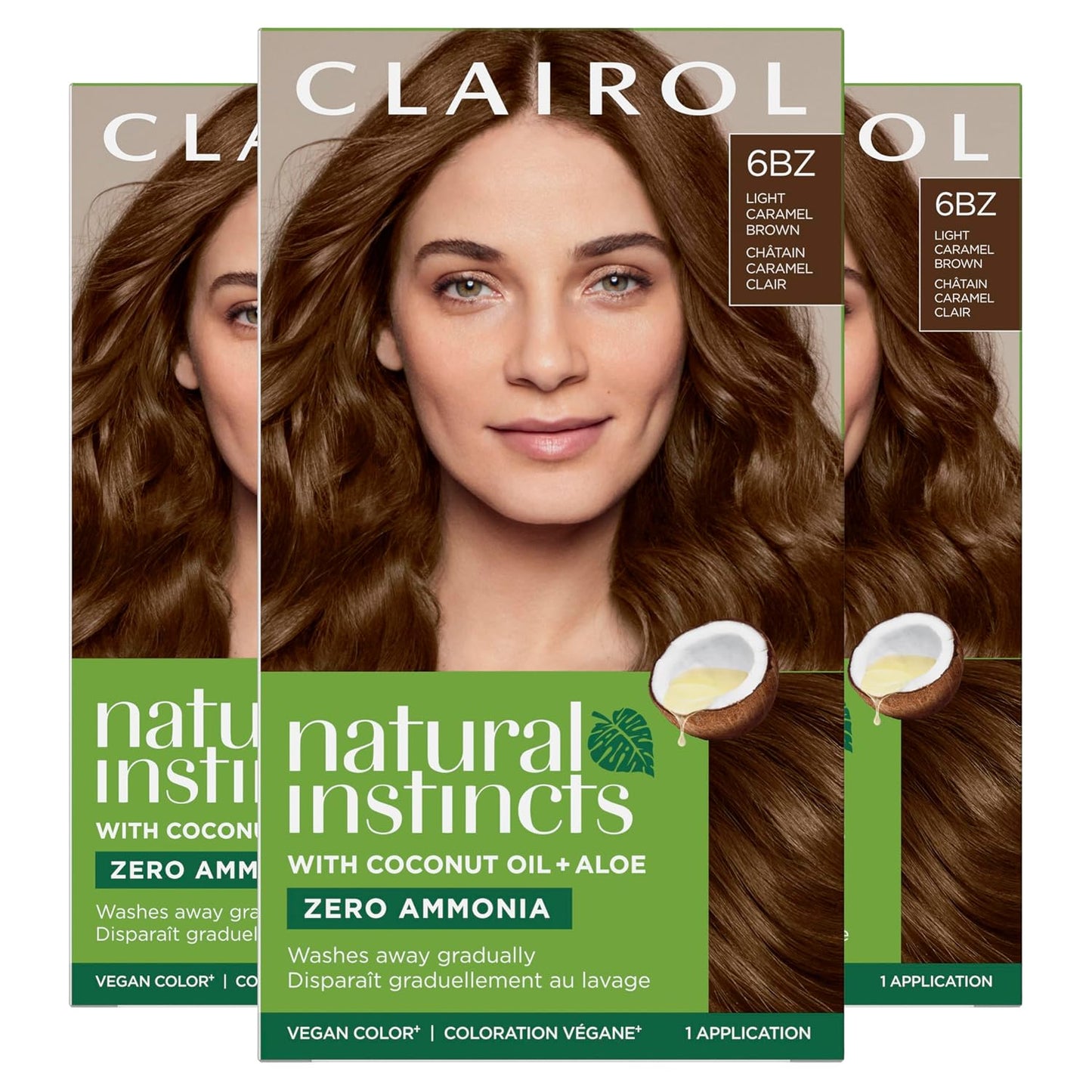 Clairol Natural Instincts Demi-Permanent Hair Dye, 4 Dark Brown | 1 Pack