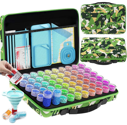 ARTDOT 60 Slots Storage Container for Diamond Art Kits for Adults, Portable Bead Storage Boxes for Diamond Painting Accessories and Tools