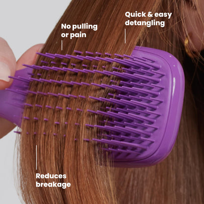 Tangle Teezer Ultimate Detangler Brush, Straight to Wavy, Liquorice Black