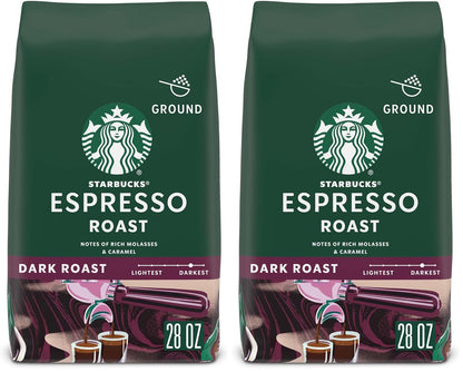 Starbucks Ground Coffee, Dark Roast Coffee, Italian Roast, 100% Arabica, 1 bag (18 oz)