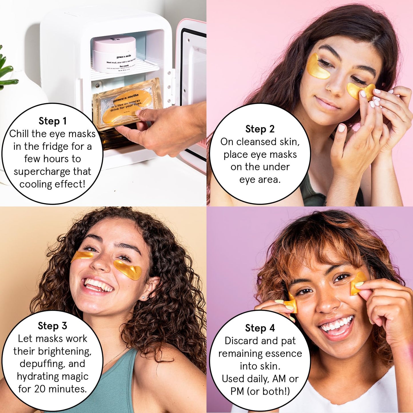 grace & stella Award Winning Eye Patches for Puffy Eyes