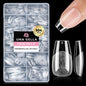 UNA GELLA 504Pcs Medium Pointed Almond Nail Tips, X-Soft Almond Gel Nails