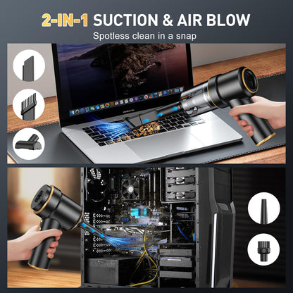 KMM Handheld Car Vacuum Cleaner, Hand Held Vacuum Cleaner and Air Duster