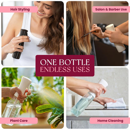 BeautifyBeauties Continuous Spray Bottle for Hair, 6..8 oz Mister Spray