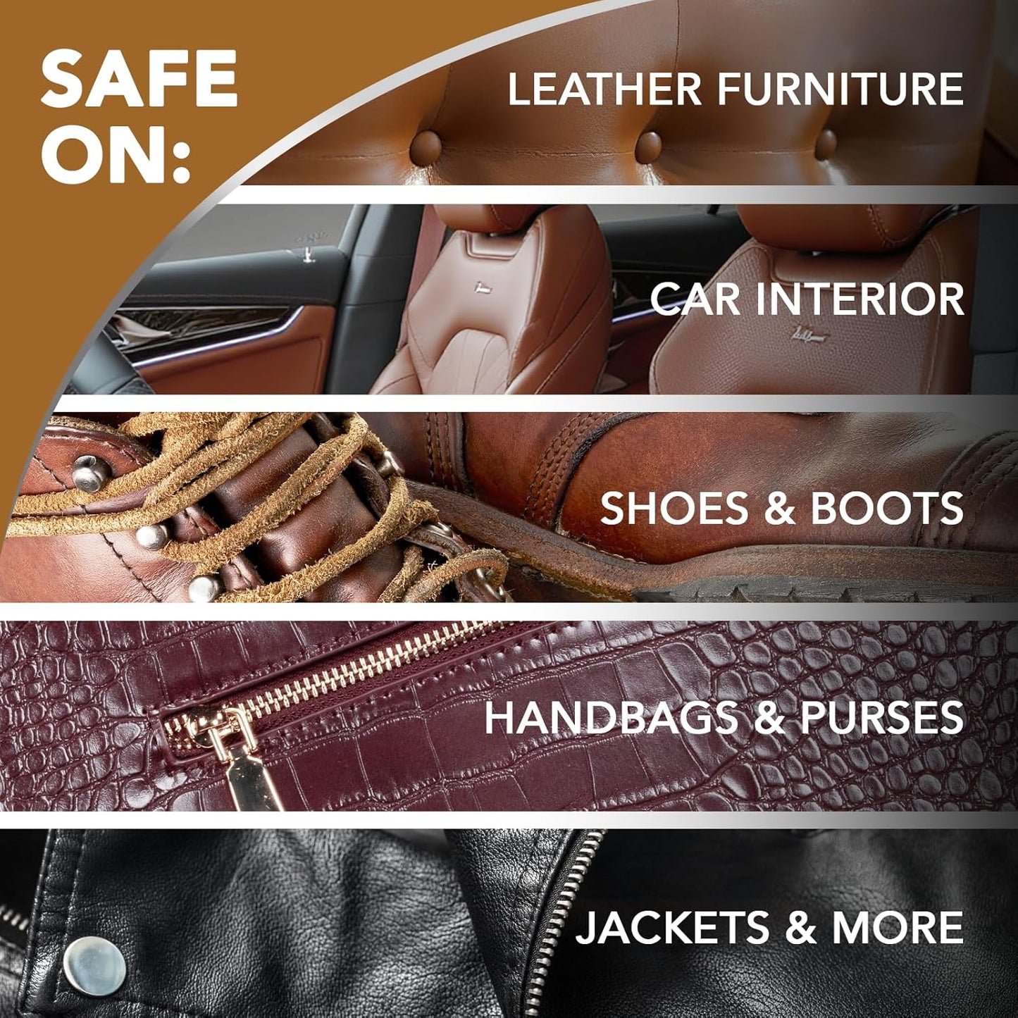 Weiman Leather Cleaner, Conditioner & Protector, Car Interior & Furniture